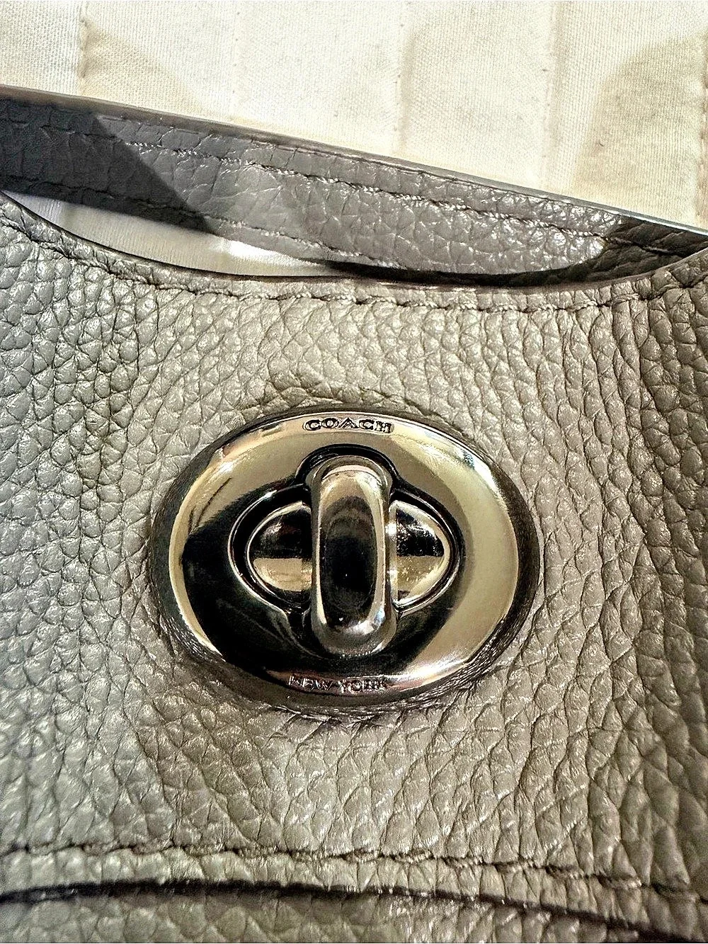Coach Edie 31 Shoulder Bag Gray